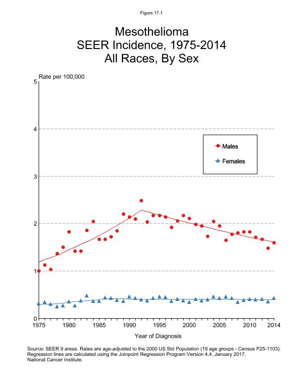 CSR Figure 17.1: SEER Incidence Rates by Sex