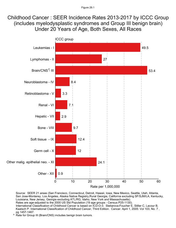 CSR Figure 29.1: SEER Incidence Rates by Site