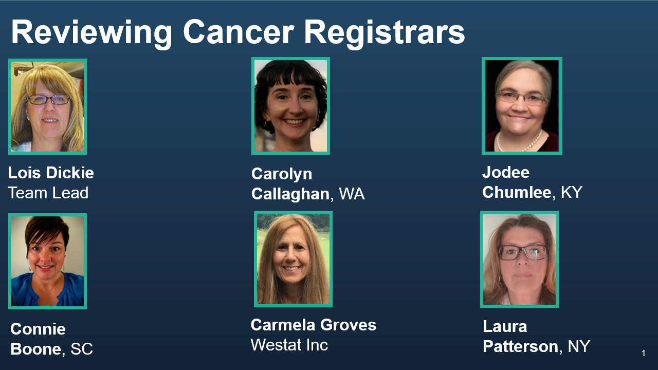 Reviewing Cancer Registrars