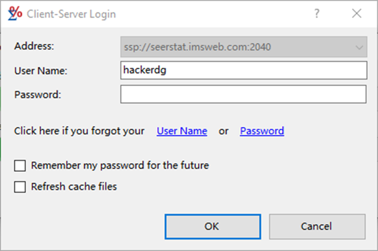 Client-Server Login Dialog