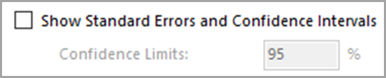 Standard Errors and Confidence Intervals in the Parameters Section